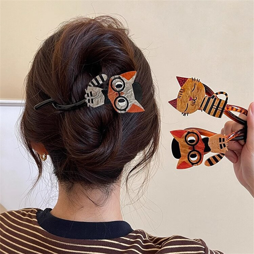 น่ารักการ์ตูน Cat Twist คลิปผม - Cat Claw Bark บทวิจารณ์และราคา