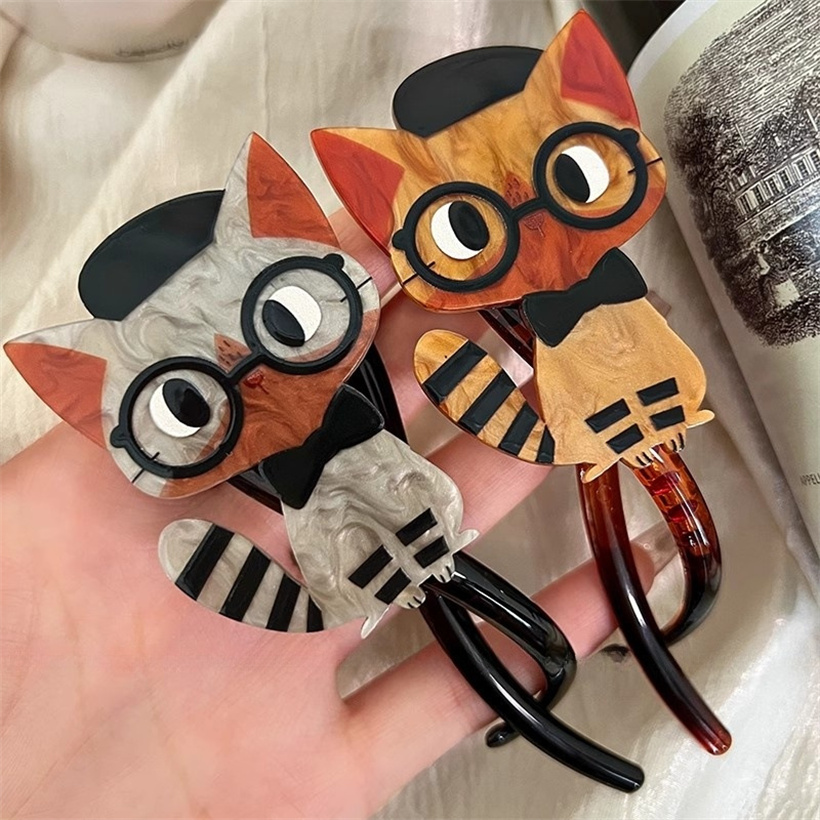 น่ารักการ์ตูน Cat Twist คลิปผม - Cat Claw Bark บทวิจารณ์และราคา