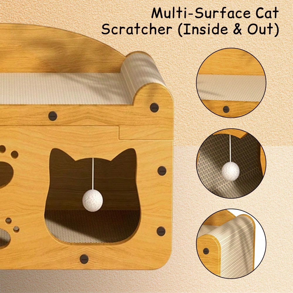 ที่ลับเล็บแมวสองชั้นสุดหรู - บ - Cat Claw Bark บทวิจารณ์และราคา