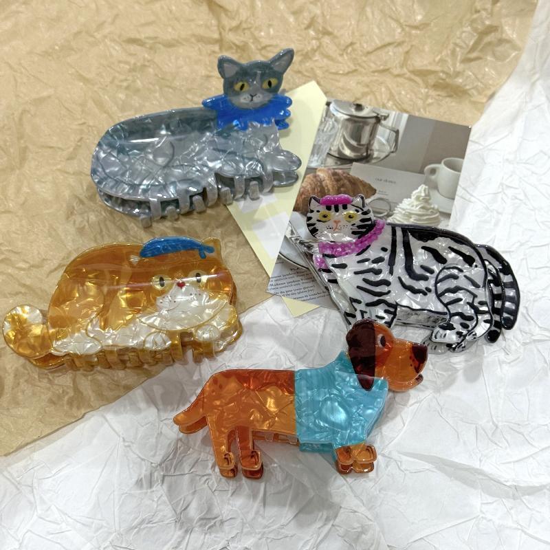 กิ๊บติดผมอะคริลิกลายการ์ตูนน่า - Cat Claw Bark บทวิจารณ์และราคา