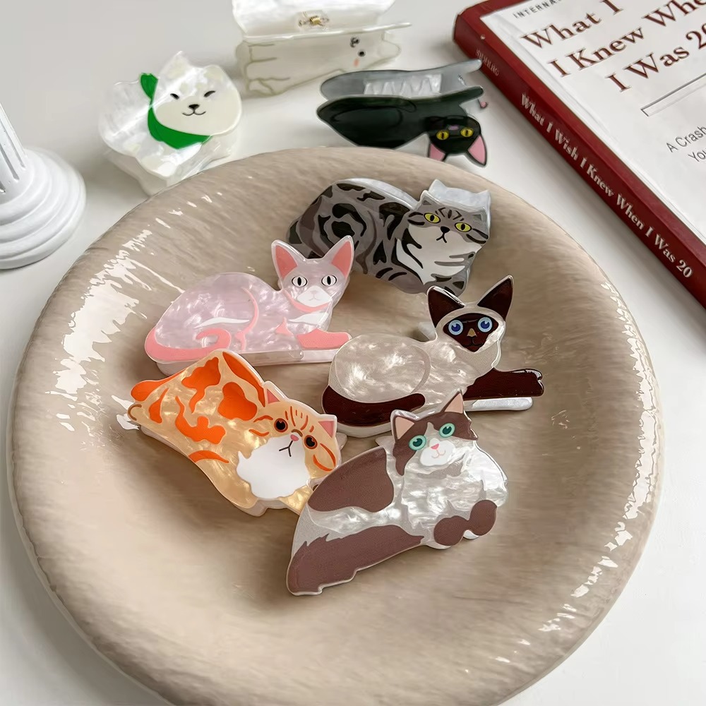 กิ๊บติดผมแมวน่ารักสำหรับผู้หญิ - Cat Claw Bark บทวิจารณ์และราคา